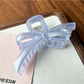 Beau - Large Bow Ring Detail Geometric PC Claw Clip