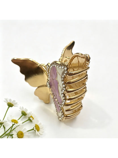 Beau - Colorful Alloy Butterfly Shaped Hair Clip