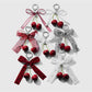 Keypus - Y2K Lace Bow Cherry Bag Charm Keychain