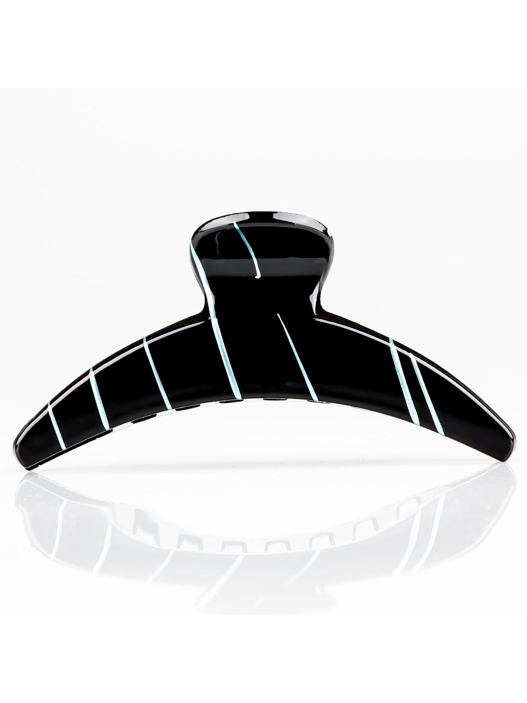 Beau - Minimalist Striped Crescent Hair Claw Clip