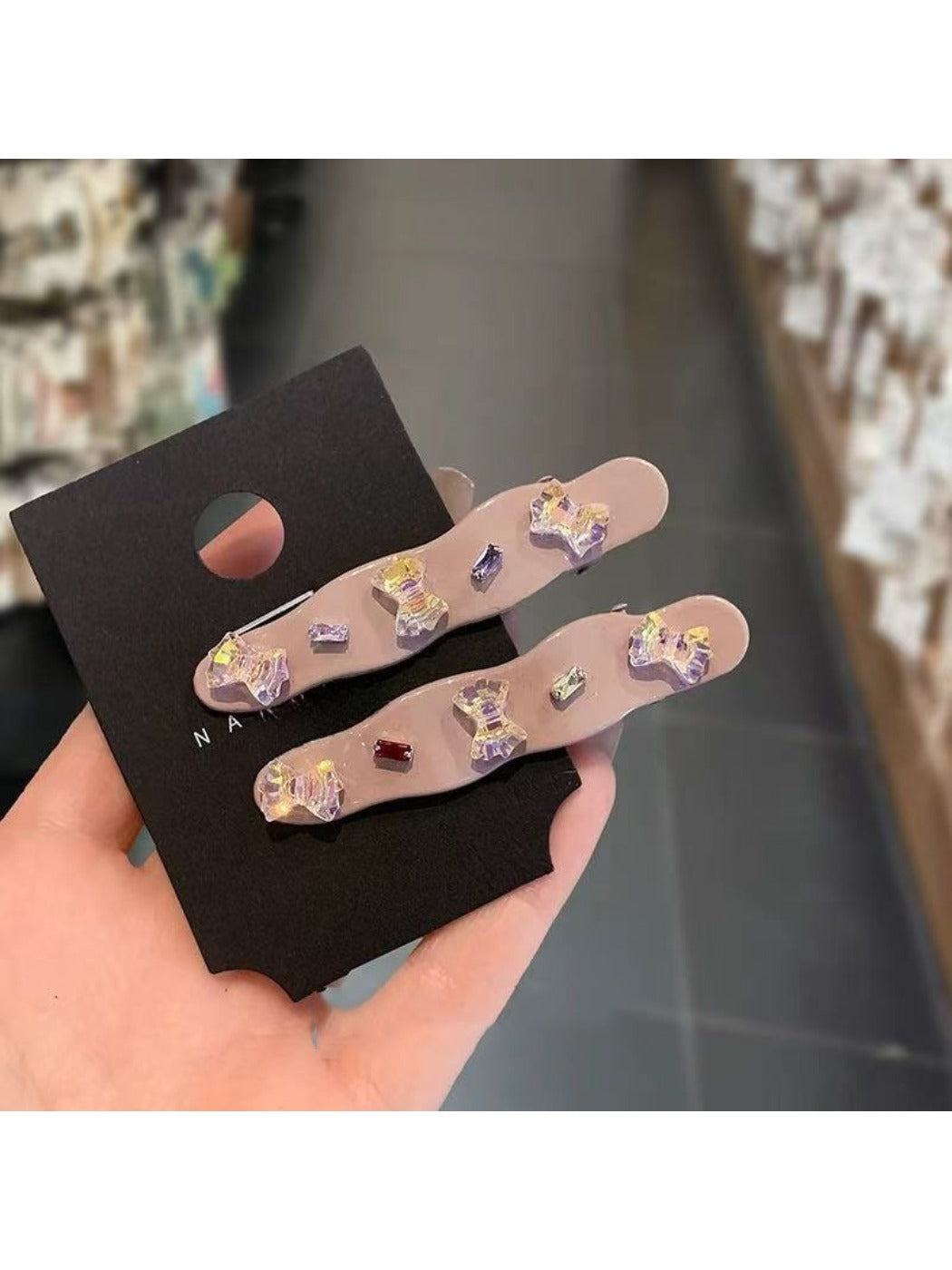 Beau - Wave-Shaped Bow Hair Clip