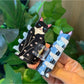 Side view of Beau cat shaped hair clip showing clip mechanism and cat ears