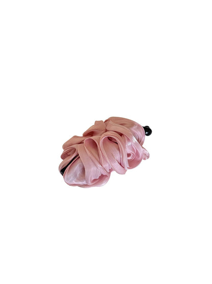 Beau - Minimal Pleated Satin Finish Banana Clip