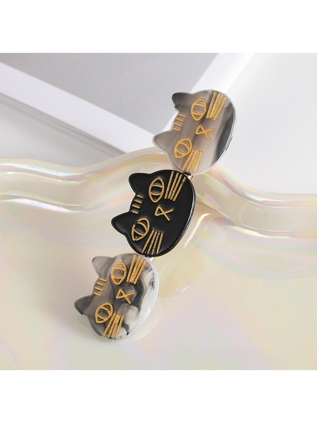 Beau - Cartoon Cat Face Hair Clip
