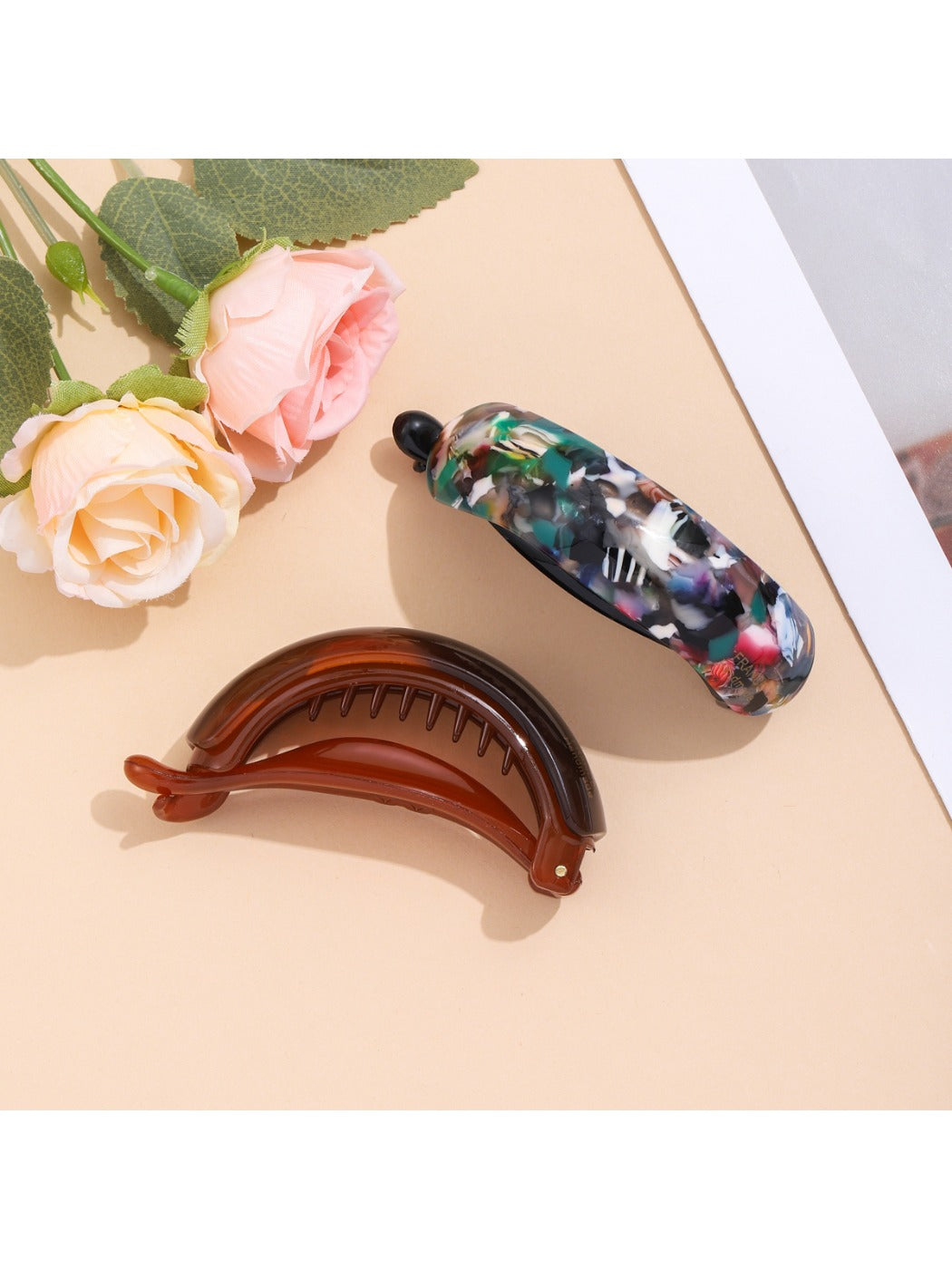 Beau - Vintage Half Round Claw Clip