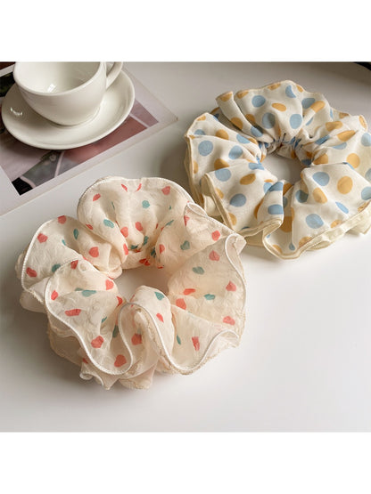 Gifty - Heart Polka Dot Scrunchie