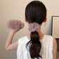 Gifty - Floral Print Ruffled Organza Look Scrunchie
