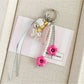 Keypus - Beaded Flower Design Keychain