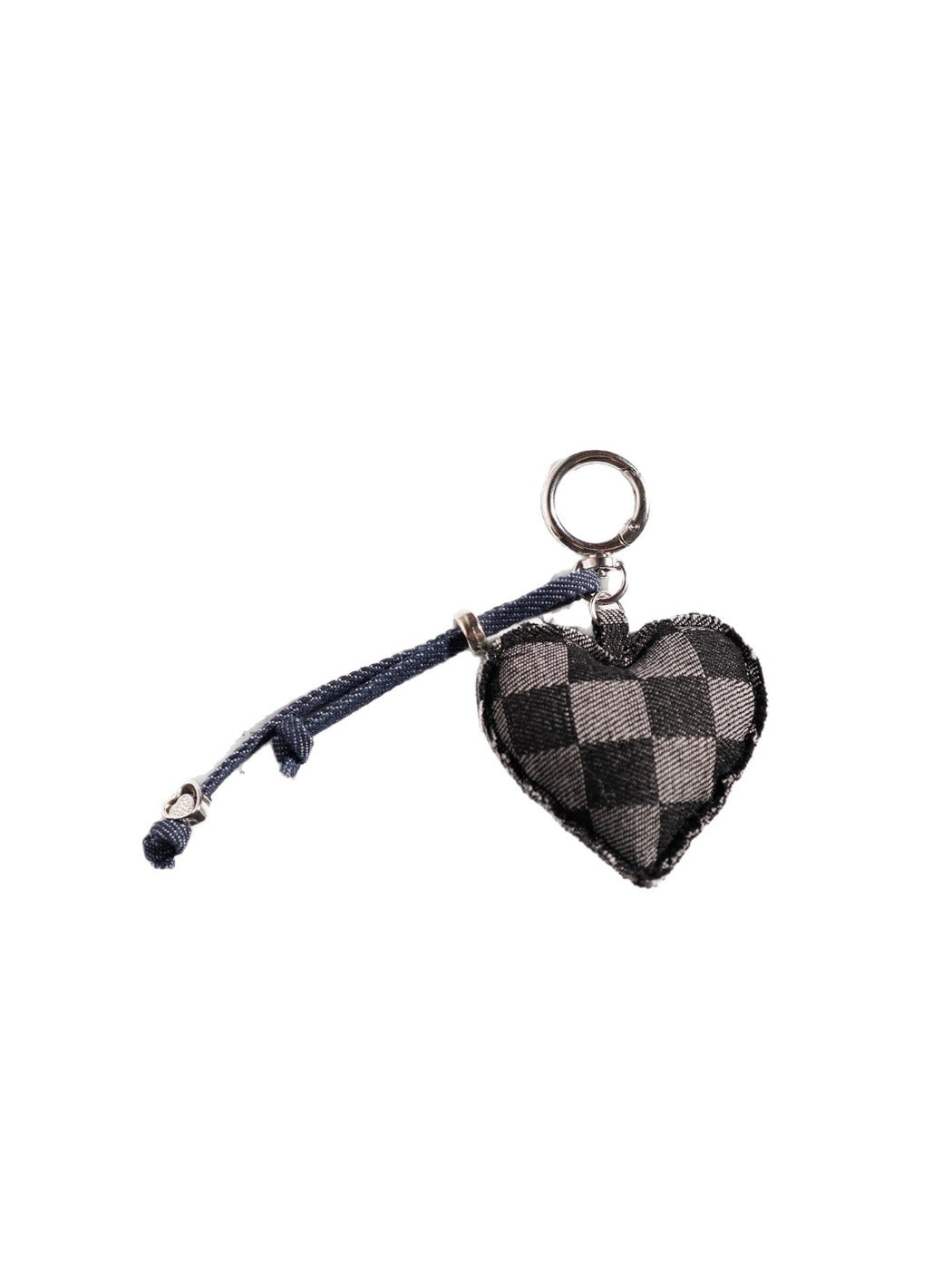 Keypus - Cartoon Denim Heart-shaped Keychain