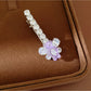Beau - Butterfly Detail Bear Accent Duckbill Hair Clip