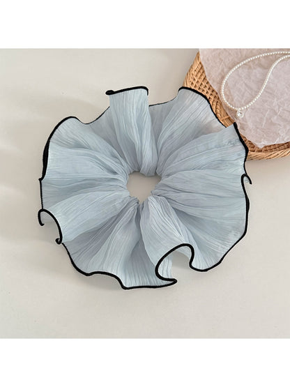Gifty - Pleated Ruffle Edge Chiffon Scrunchie