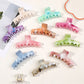Beau - Marble Swirl Triangle PC Claw Hair Clip