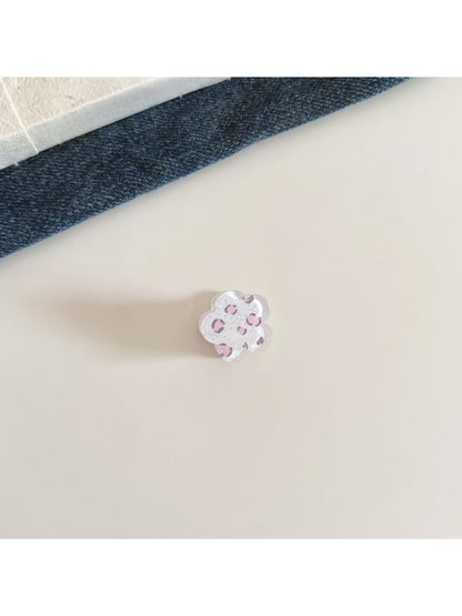 Beau - Floral Plaid and Polka Dot Mini Claw Clip