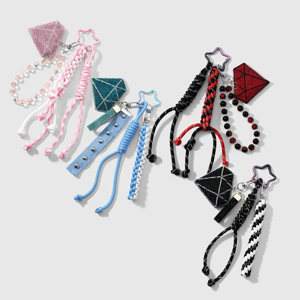 Keypus - Y2K Style Star Design Cord Keychain