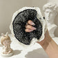 Gifty - Polka Dot Lace Edge Polyester Scrunchie