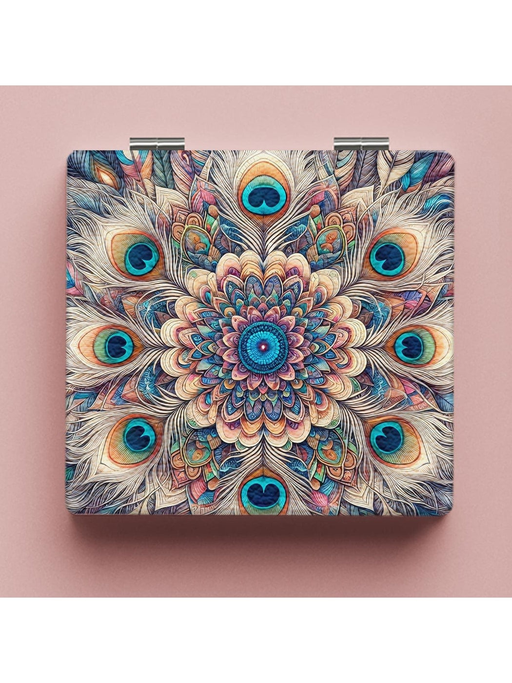 Mirroray - Colorful Floral Print Folding Mirror