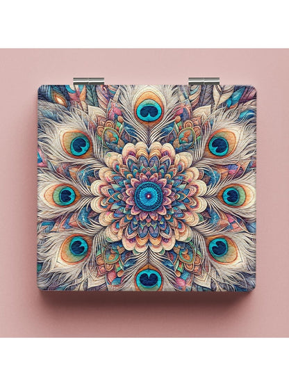 Mirroray - Colorful Floral Print Folding Mirror