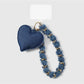 Keypus - Y2K Heart Chain Detail Polyester Keychain