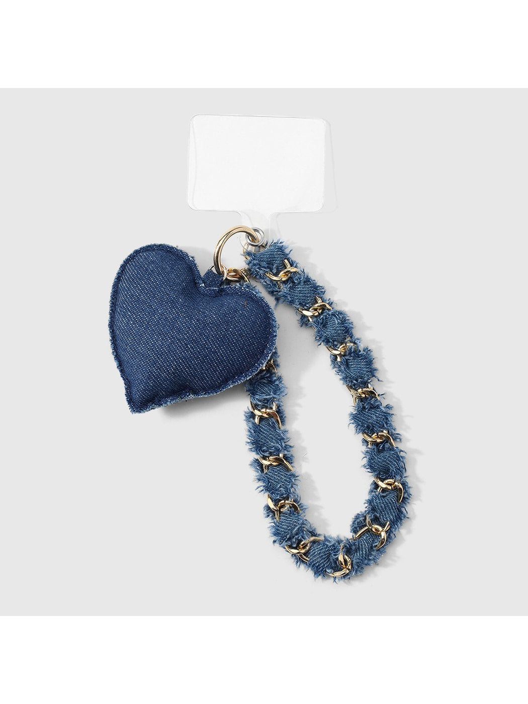 Keypus - Y2K Heart Chain Detail Polyester Keychain