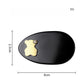 Beau - Oval Acetate Bear Detail Duckbill Hair Clip