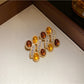 Nozari - Retro Oval Geometric Rhinestone Accent Necklace
