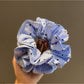 Gifty - Blue Striped Pleated Hair Loop