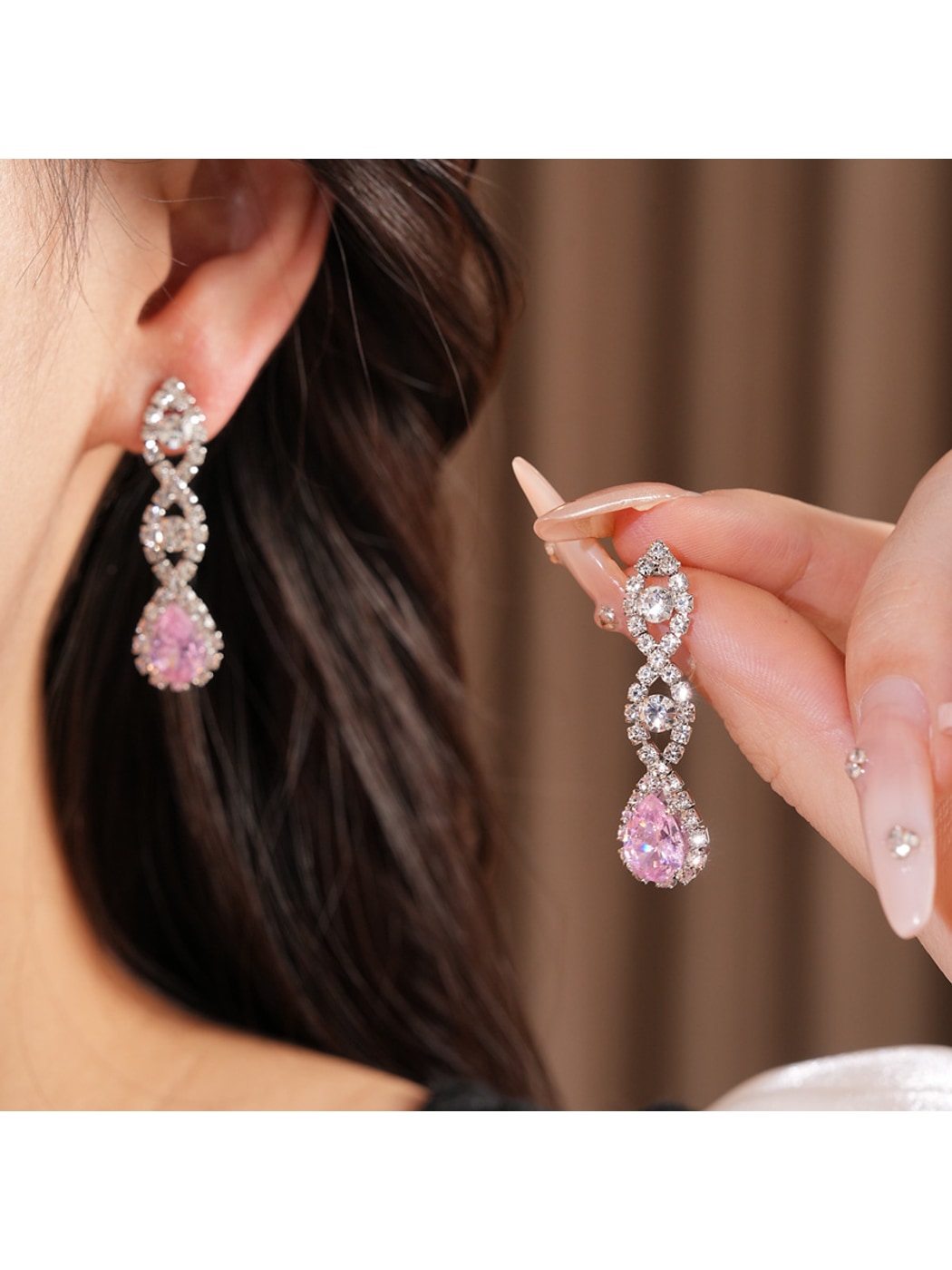 Nozari - Vintage Water Drop Necklace and Earrings Set