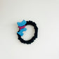 Gifty - Cartoon Dog Detail Fabric Ponytail Scrunchie