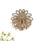 Beau - Petal Shape Rhinestone Hair Claw Clip