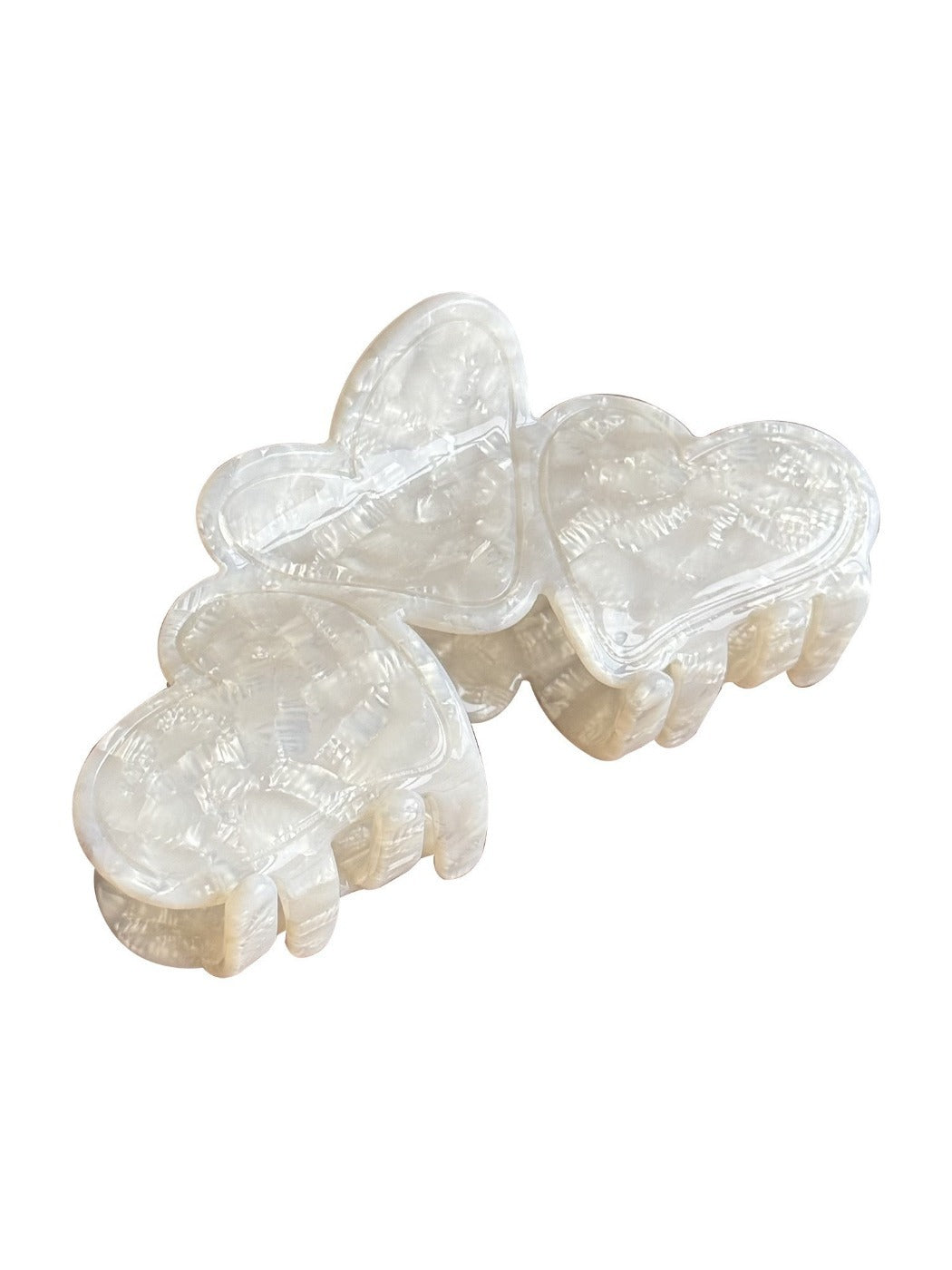 Beau - Love Heart and Stripes Hair Clip