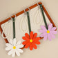 Keypus - Daisy Flower PU Keyring Bag Charm Keychain