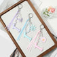 Keypus - Cartoon Dachshund Beaded Ribbon Keychain