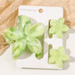 Beau - Marbled Frangipani Hair Clips Set