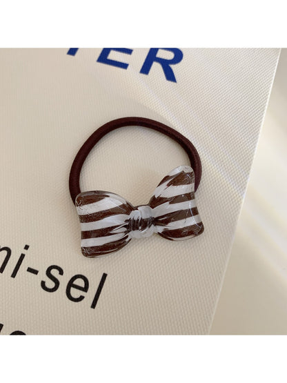 Gifty - Simple Striped Bow Hair Tie