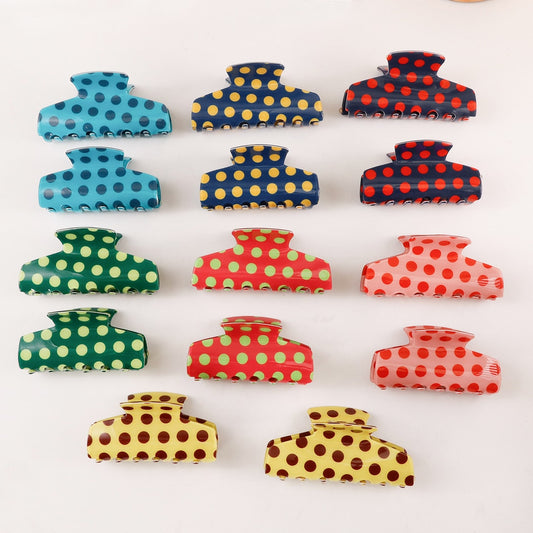 Beau - Simple Sweet Polka Dot Claw Clip