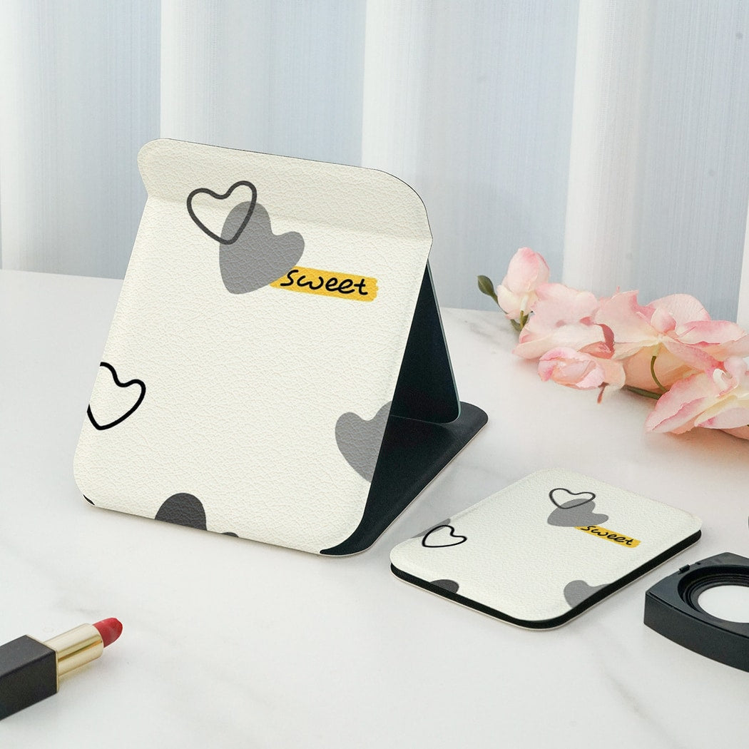 Mirroray - Heart and Fruit Print Portable Vanity Mirror