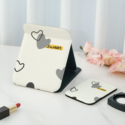 Mirroray - Heart and Fruit Print Portable Vanity Mirror