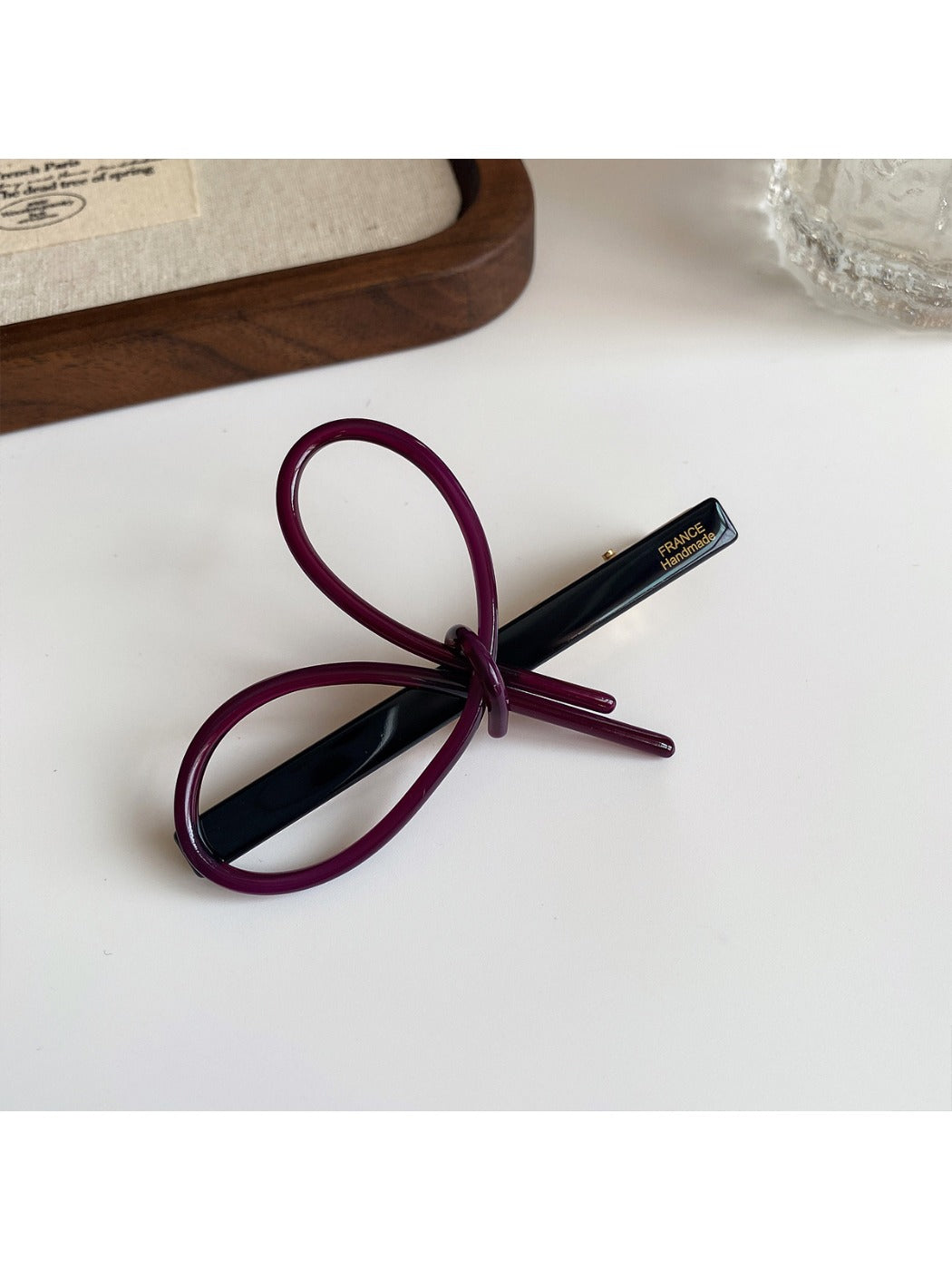 Beau - Openwork Bow Hair Clip