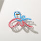 Detailed shot of butterfly wing pattern on Beau hair clip