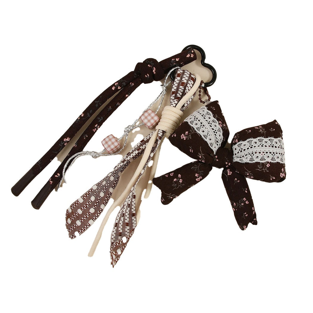 Keypus - Decorative Bow Purse Charm Alloy Keychain