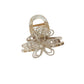 Beau - Beaded Flower Plastic Alloy Claw Hair Clip