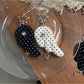 Keypus - Retro Angel Wing Fabric Charm Alloy Keychain