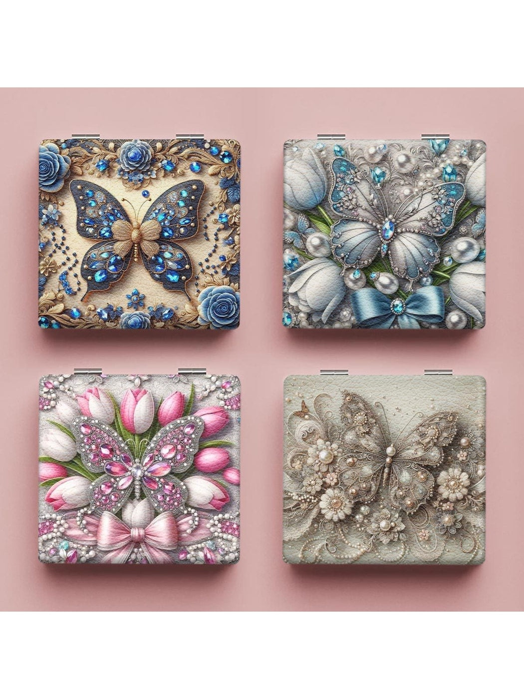 Mirroray - Butterfly Print Foldable Compact Mirror