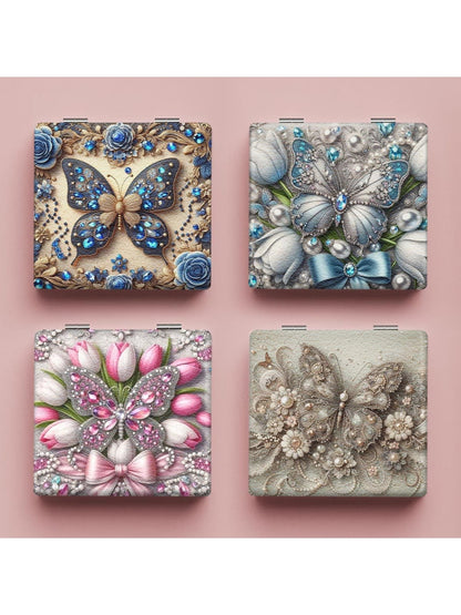 Mirroray - Butterfly Print Foldable Compact Mirror