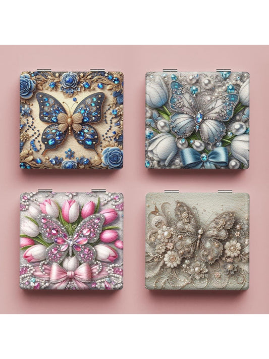 Mirroray - Butterfly Print Foldable Compact Mirror