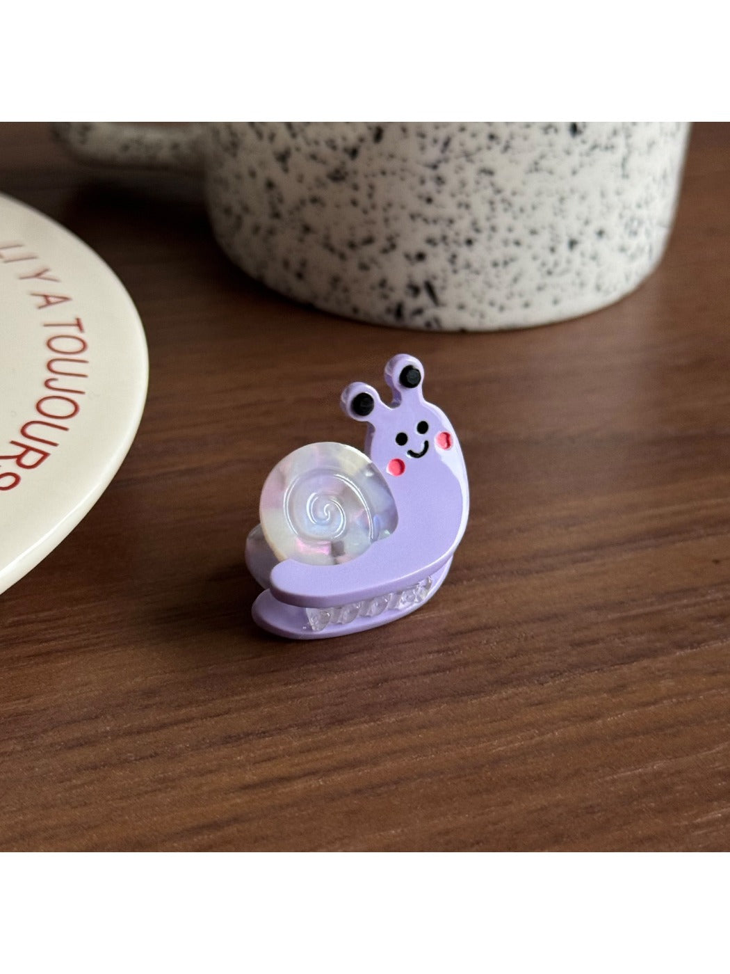 Beau - Cute Snail Shape Acetate Claw Hair Clip
