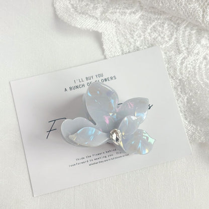 Beau - Iridescent Floral Acetate Claw Clip