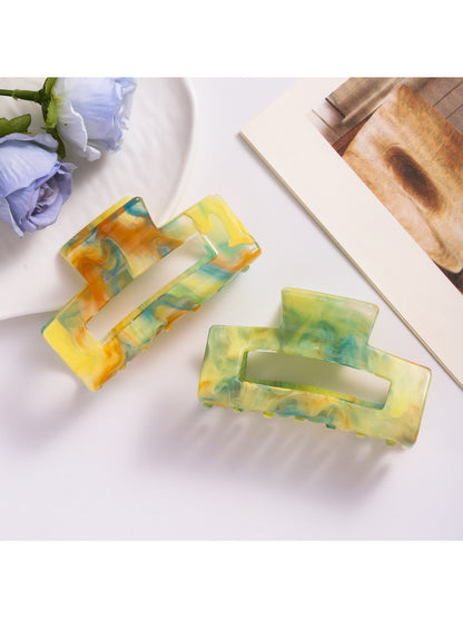 Beau - Colorful Gradient Square Hair Clip