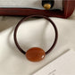 Gifty - Solid Color Oval Hair Tie