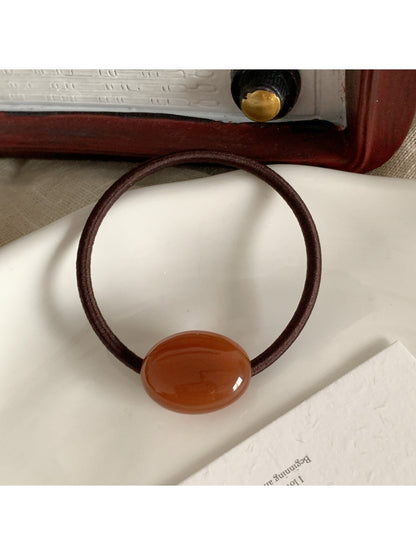 Gifty - Solid Color Oval Hair Tie